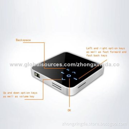 Portable Pocket Projector with Wi-Fi, USB, Touch Screen